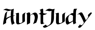 AuntJudy Font Image