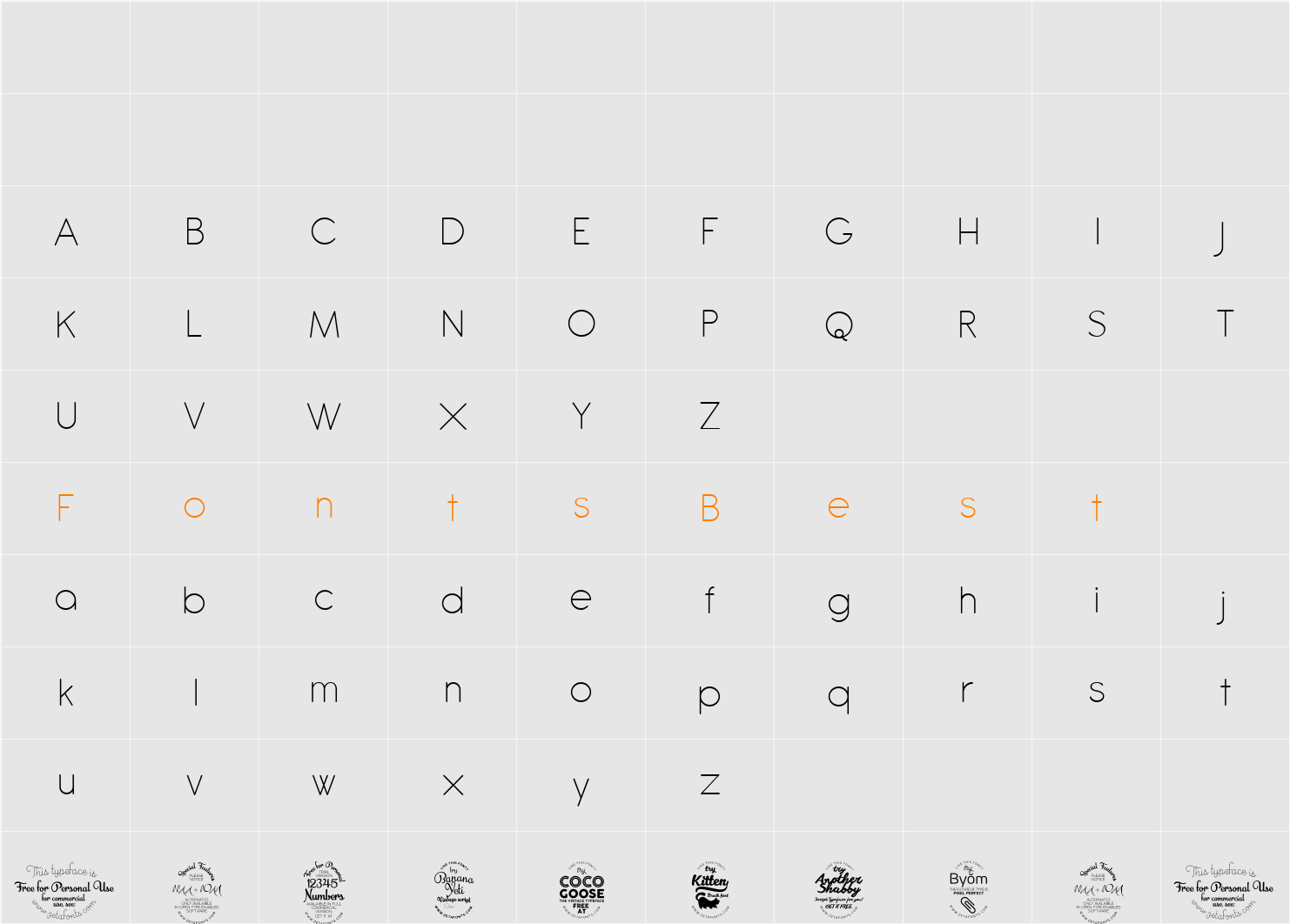 Antipasto Character Map