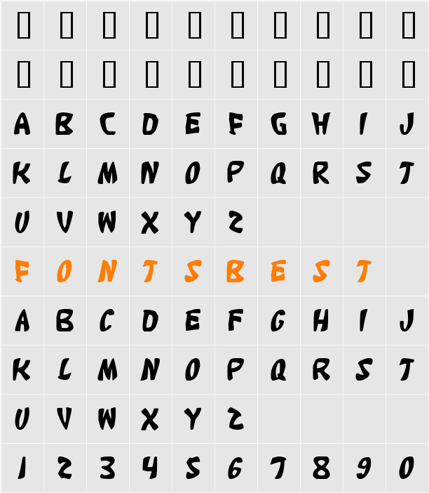 JI-Hexose Character Map