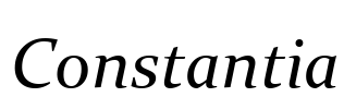 Constantia Font Image