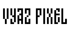 Vyaz Pixel Font Image