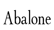 Abalone Font Image