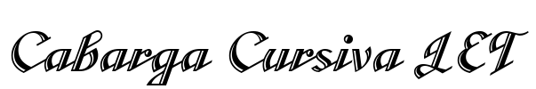 Cabarga Cursiva LET Font Image