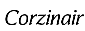 Corzinair Font Image