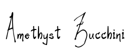 Amethyst Zucchini Font Image