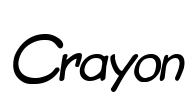 Crayon Font Image