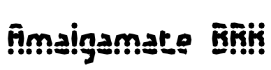 Amalgamate BRK Font Image