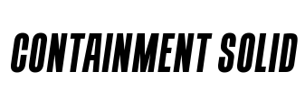 Containment Solid Font Image