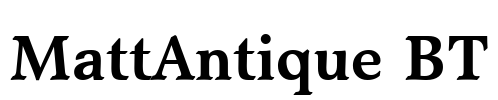 MattAntique BT Font Image