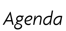 Agenda Font Image