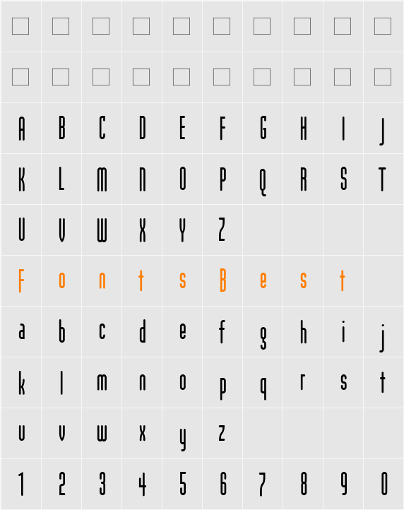 ModulaRoundSans Character Map