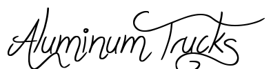 Aluminum Trucks Font Image