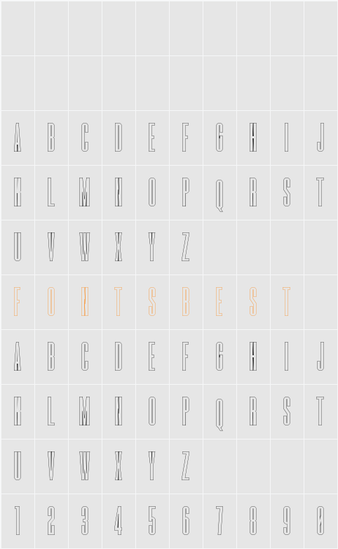 Romestone Hollow Character Map