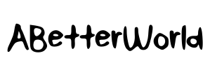 ABetterWorld Font Image