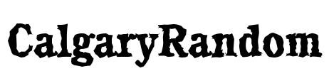 CalgaryRandom Font Image