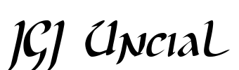 JGJ Uncial Font Image