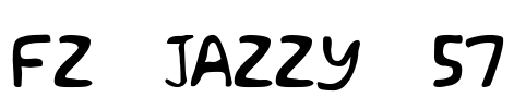 FZ JAZZY 57 Font Image