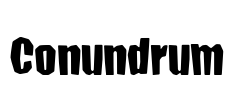 Conundrum Font Image