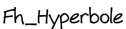 Fh_Hyperbole Font Image