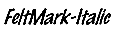 FeltMark-Italic Font Image