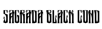 SAGRADA Black Cond Font Image