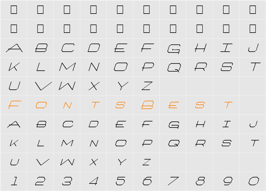 Artlookin Character Map