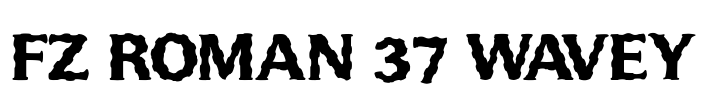 FZ ROMAN 37 WAVEY Font Image