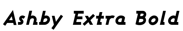 Ashby Extra Bold Font Image