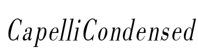 CapelliCondensed Font Image