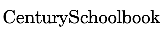 CenturySchoolbook Font Image