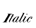 Italic