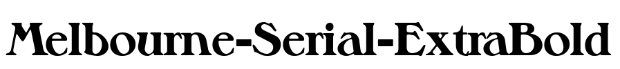 Melbourne-Serial-ExtraBold Font Image