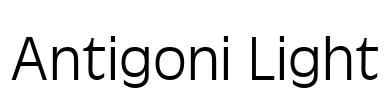 Antigoni Light Font Image