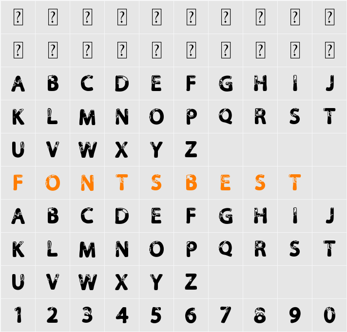 Calla Personal Use Only Character Map