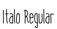 Italo Regular Font Image