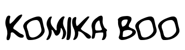 Komika Boo Font Image