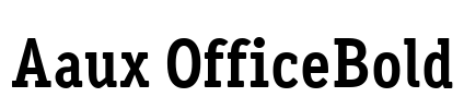 Aaux OfficeBold Font Image