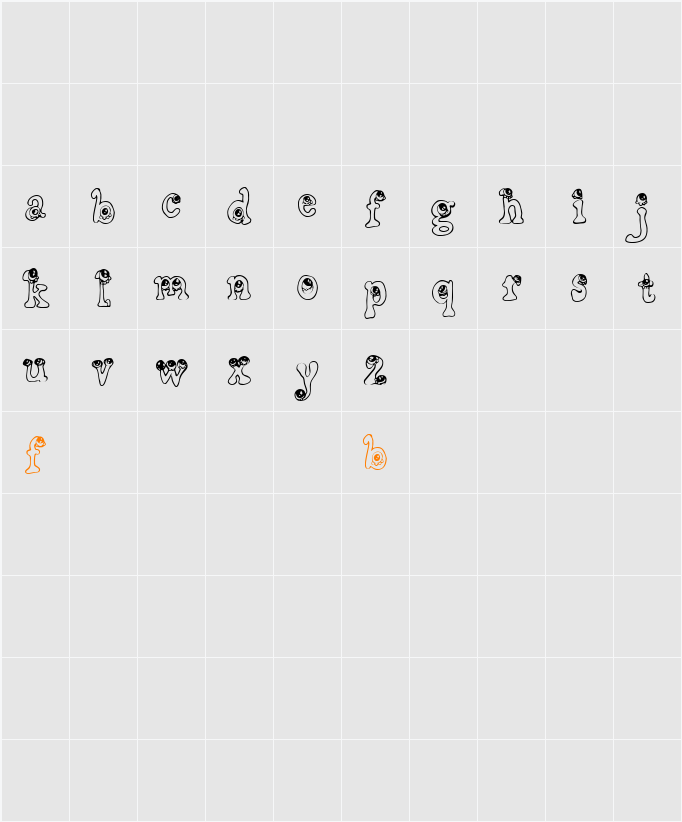 CF Little Monsters Character Map