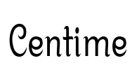 Centime Font Image