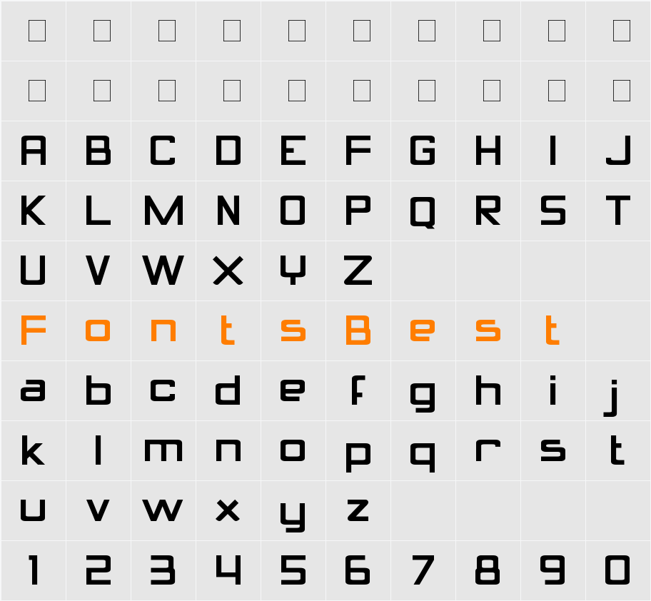 Calcula Character Map