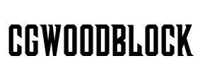 CgWoodBlock Font Image