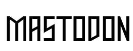 Mastodon Font Image