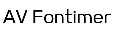 AV Fontimer Font Image