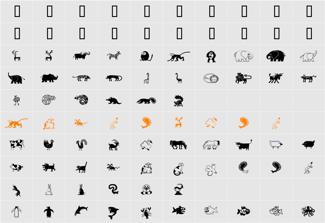 Mini Pics Lil Critters Character Map