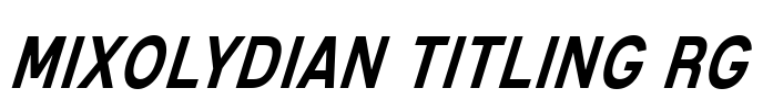 Mixolydian Titling Rg