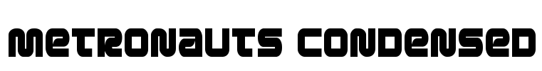 Metronauts Condensed Font Image