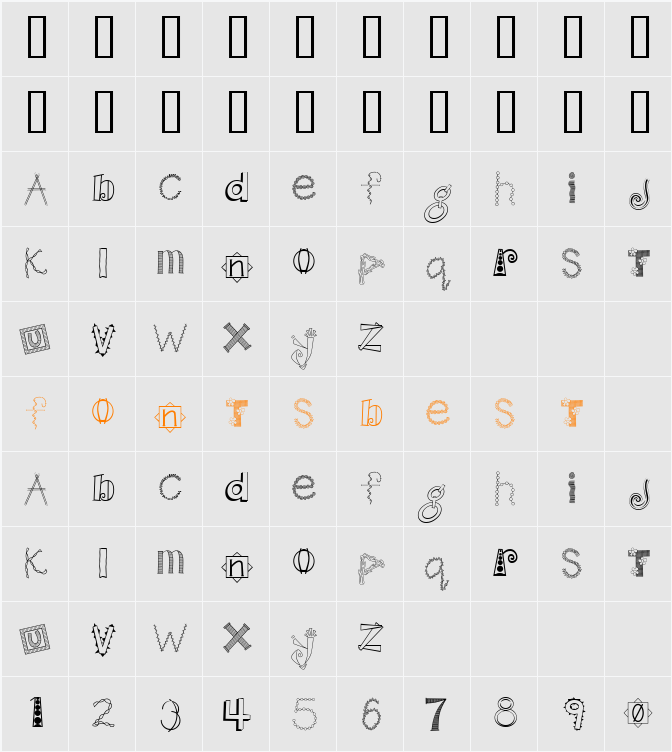 CK Wild n Crazy Character Map