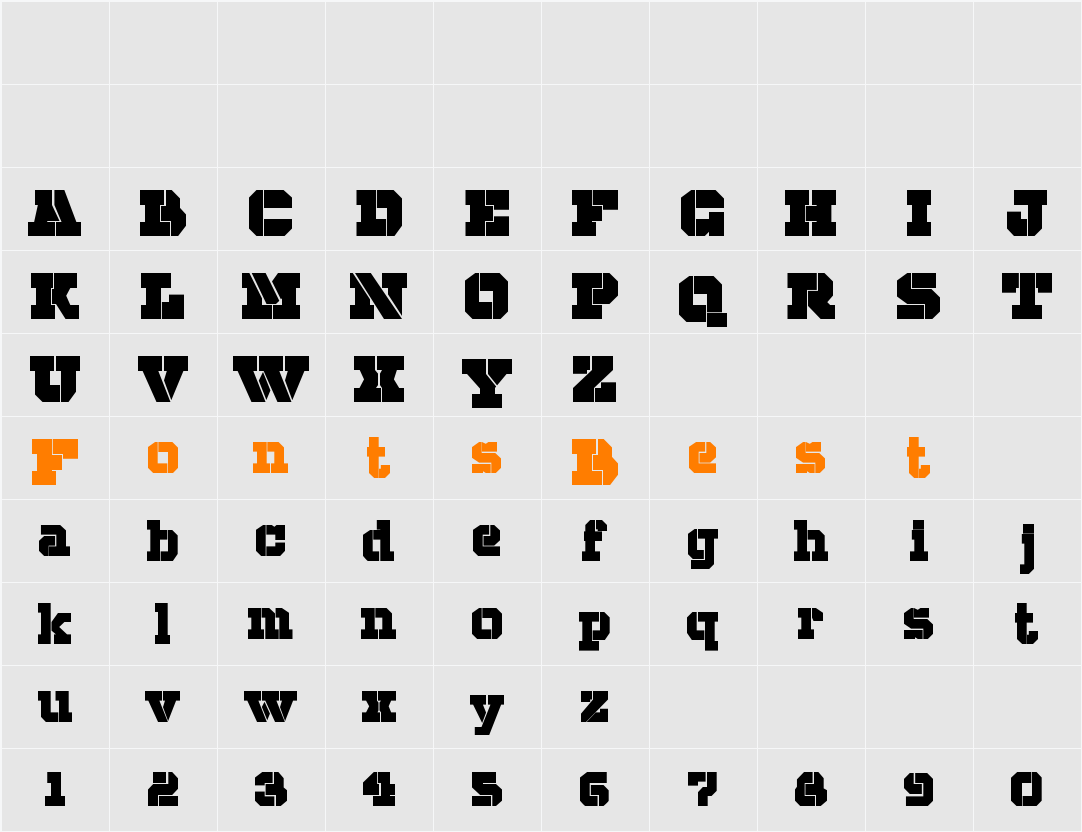 CHIP KNIP Character Map