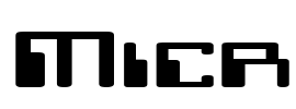 Micr Font Image