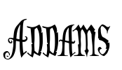 Addams Font Image